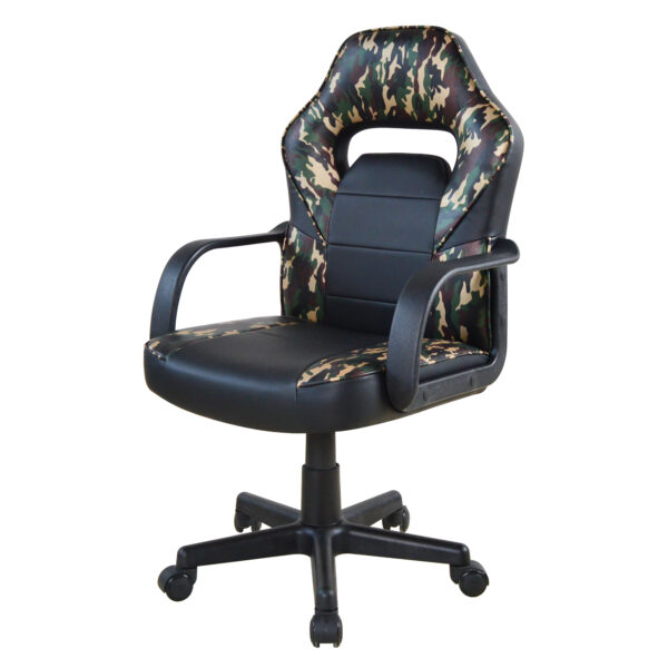 Gamestoel Thomas junior - bureaustoel - hoogte verstelbaar - camouflage - Afbeelding 6