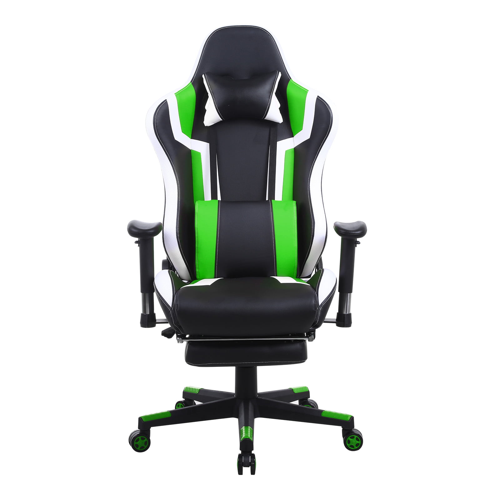 pop Bijwerken Moderator Gamestoel Tornado Relax - bureaustoel - met voetsteun - ergonomisch - zwart  groen - Meubel Plein