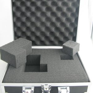 Multifunctioneel electronica koffer met rasterschuim voor waardevolle- en gevoelige apparatuur