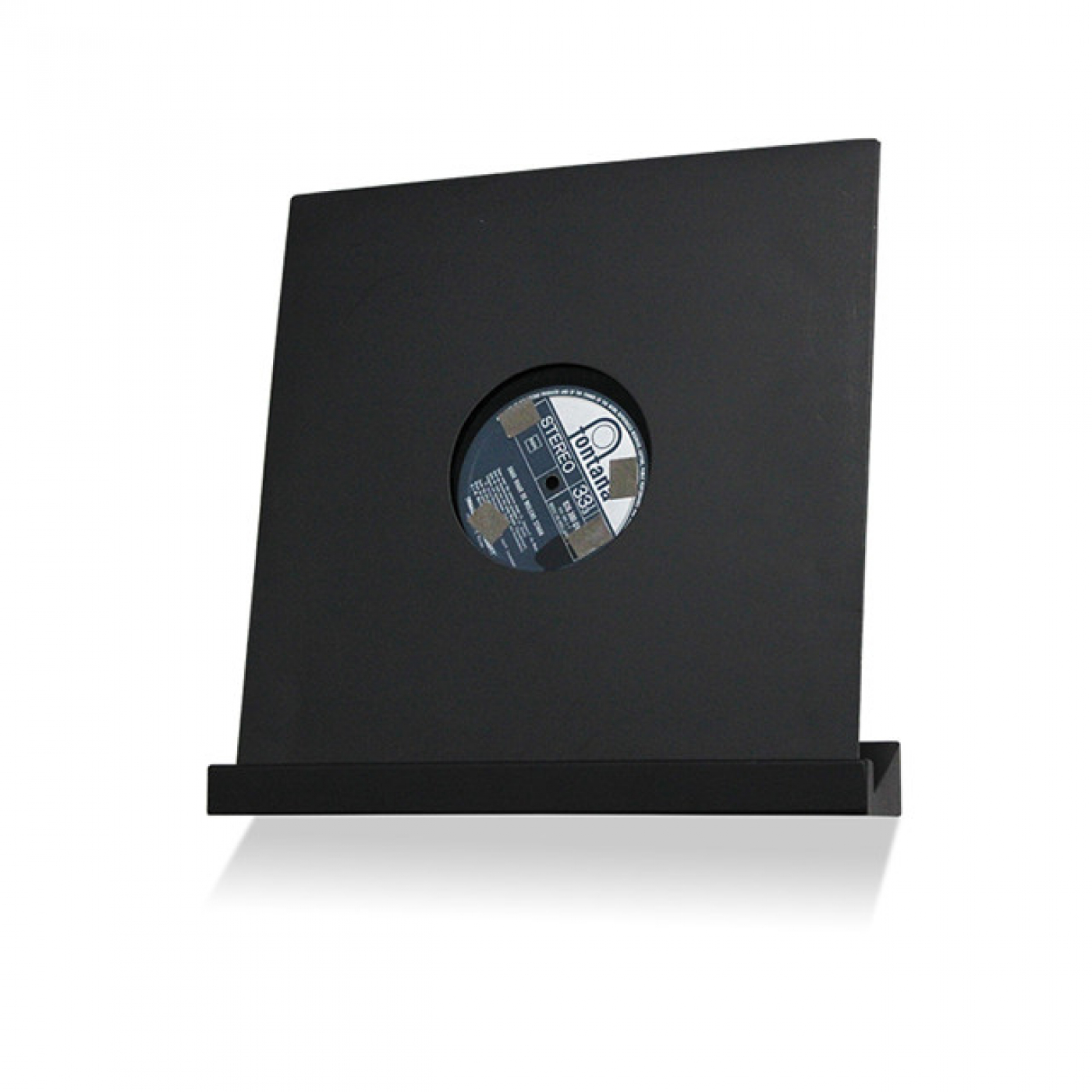 Vinyl lp platen display – fotoplankje – wandplank – fotolijstplank – zwart