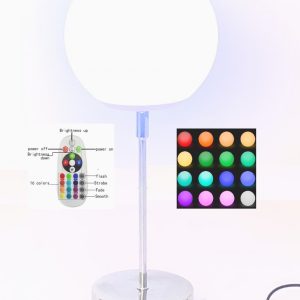 Staande tafellamp nachtlamp LED 16 kleuren RGB wit  bureaulamp afstandbediening