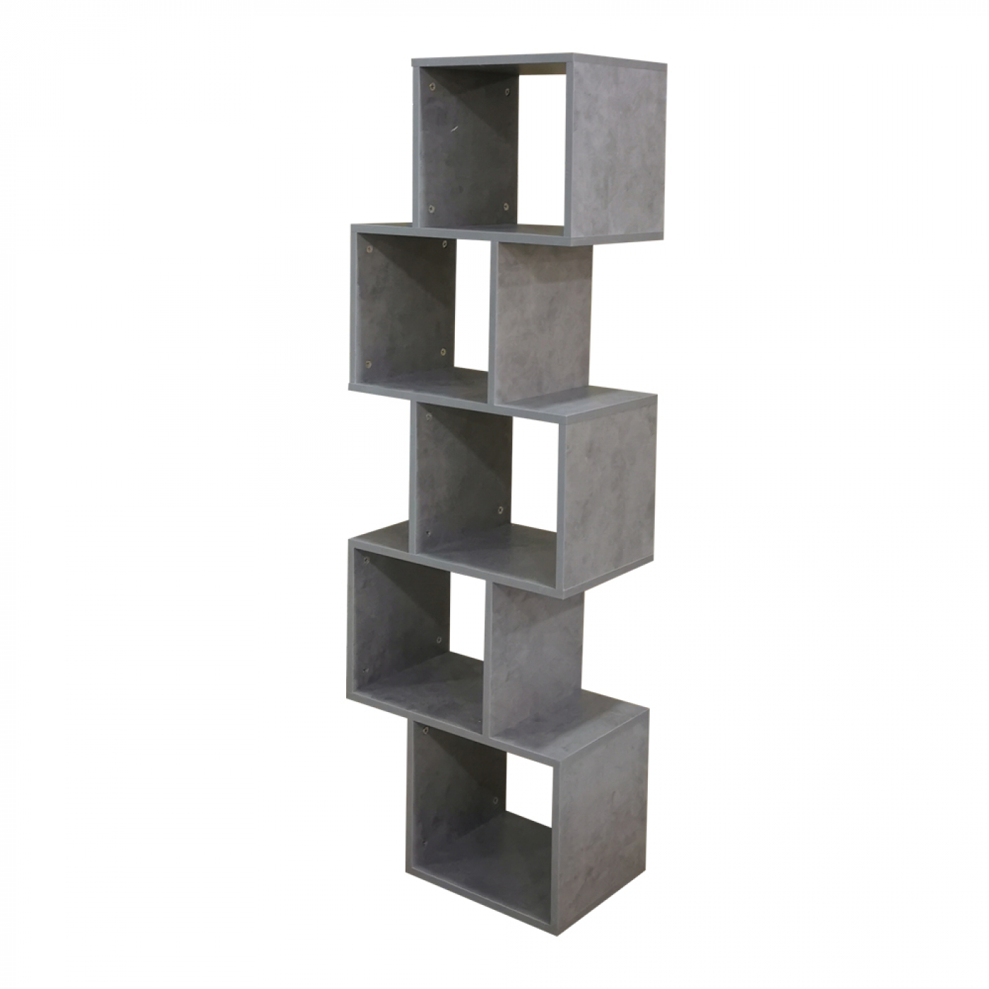 Tot ziens De Alpen schildpad Vakkenkast roomdivider gestapeld kubus design Yoep 5 vakken grijs beton  look - Meubel Plein