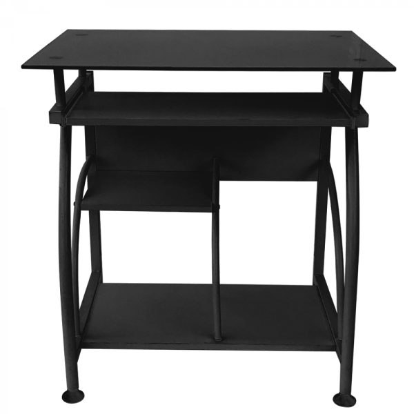 Bureau laptop computertafel - ruimtebesparend - 70 cm x 50 cm - zwart