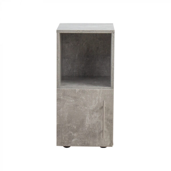 Nachtkastje - halkastje - 64 cm hoog - industrieel grijs beton kleurig