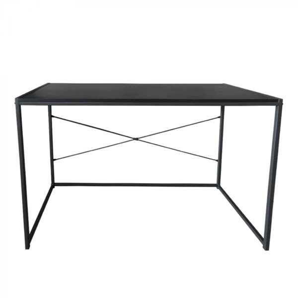 Bureau Stoer - laptoptafel  - computertafel - sidetable - industrieel design - 100 cm breed - zwart