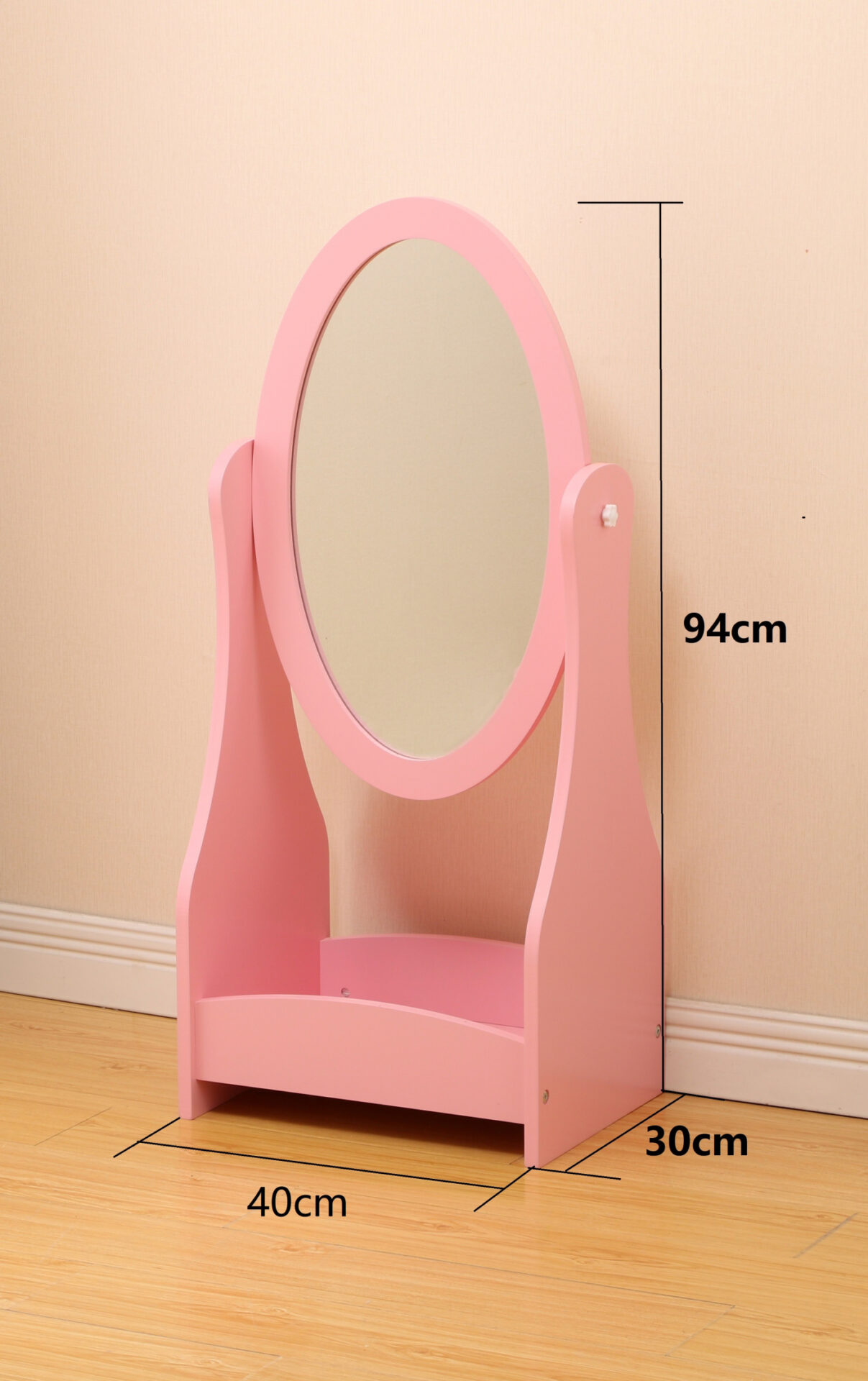Lang maat spons Staande spiegel make up visagie prinses meisje kinderkamer roze - Meubel  Plein