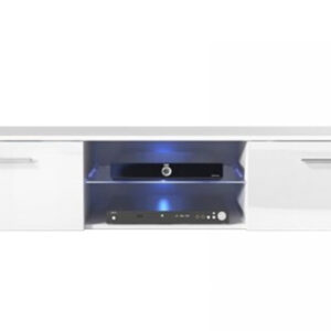 TV meubel dressoir Tenus - TV kast - met led verlichting - 160 cm breed - wit