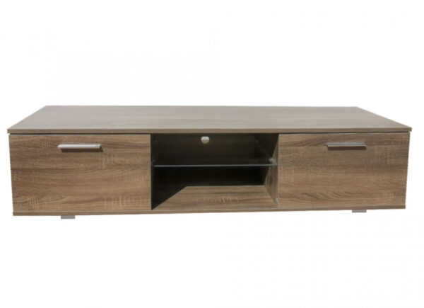 TV meubel dressoir Tenus - media meubel - met verlichting - 140 cm breed - donkerbruin
