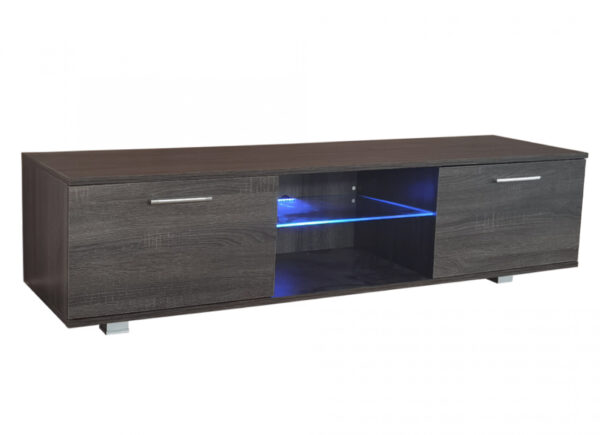 TV meubel Tenus - TV dressoir -  led verlichting - 160 cm breed - bruin grijskleurig