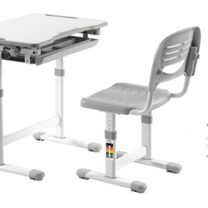 Kinderbureau tekentafel met bureaustoel - ergonomisch in hoogte verstelbaar - schooltafel