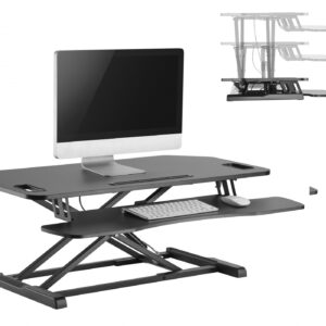 Bureau verhoger zit sta werkplek - ergonomisch hoogte verstelbaar bureau - 95 cm breed