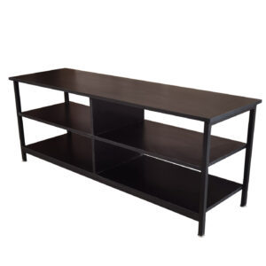 Tv meubel Stoer - dressoir industrieel - 130 cm breed - zwart