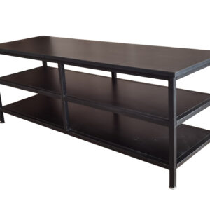 Tv meubel kast Stoer -  dressoir industrieel - 120 cm breed - zwart
