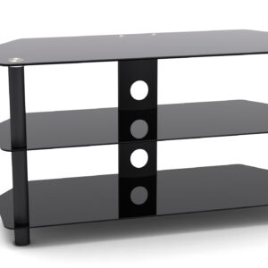 TV kast meubel - TV dressoir - audio meubel - 90 cm breed - zwart