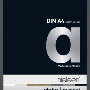 Wissellijst frontloader Nielsen Alpha Magnet aluminium A4 formaat Glossy Donkergrijs