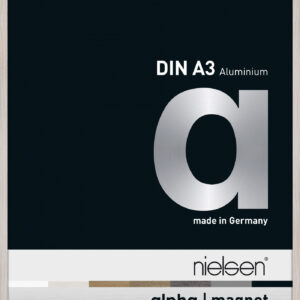 Wissellijst frontloader Nielsen Alpha Magnet aluminium A3 formaat Whitewash