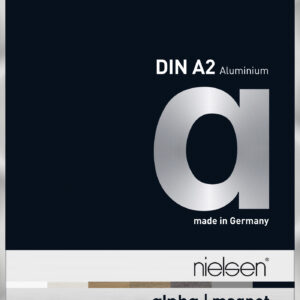 Wissellijst frontloader Nielsen Alpha Magnet aluminium A2 formaat Zilver