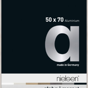 Wissellijst frontloader Nielsen Alpha Magnet aluminium 50 cm x 70 cm formaat Whitewash