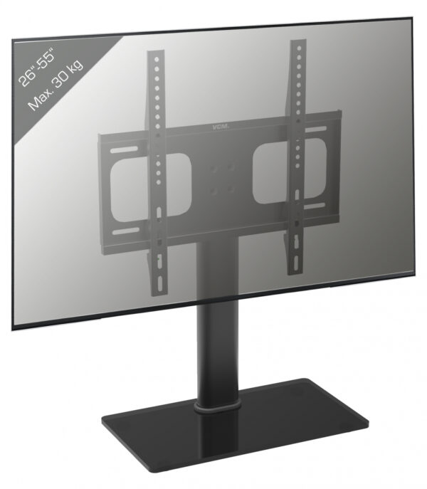 TV standaard - beeldscherm monitor voet - tafel model - zwart