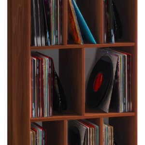 LP Vinyl opbergkast Schaltino 8 vakken noten kleur