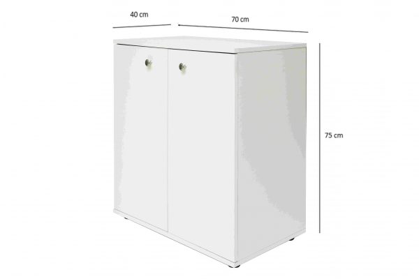 Archiefkast dressoir - opbergkast multifunctioneel - wit - Afbeelding 6