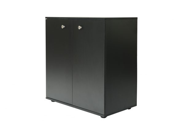 Archiefkast dressoir - opbergkast multifunctioneel - zwart - Afbeelding 4