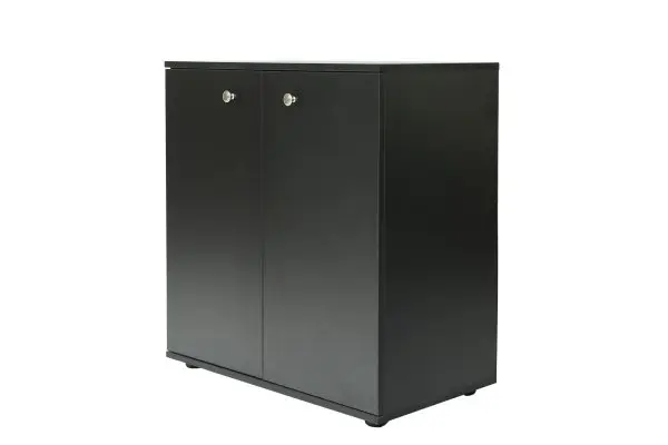 Archiefkast dressoir - opbergkast multifunctioneel - zwart - Afbeelding 4