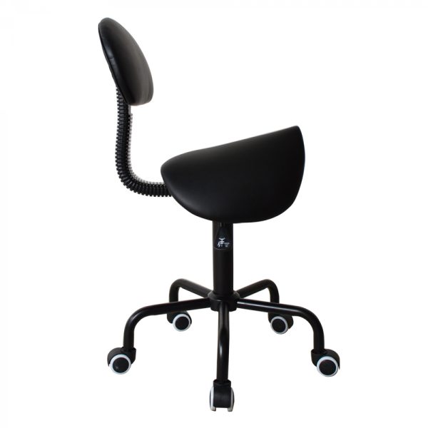 Zadelkruk ergonomische kapperskruk - werkkruk - tabouret - hoogte verstelbaar - zwart - Afbeelding 4