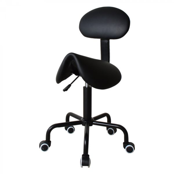 Zadelkruk ergonomische kapperskruk - werkkruk - tabouret - hoogte verstelbaar - zwart - Afbeelding 5