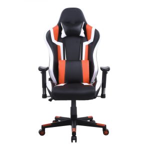 Gamestoel Tornado bureaustoel - ergonomisch verstelbaar - racing gaming stoel - zwart oranje