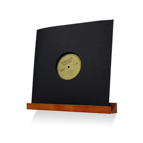 Vinyl lp platen display - fotoplankje - wandplank - fotolijstplank - bruin