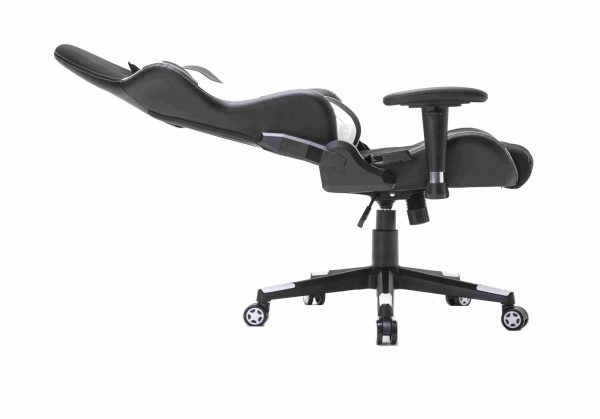 Gamestoel Classic - bureaustoel - stof bekleding - zwart wit - Afbeelding 3