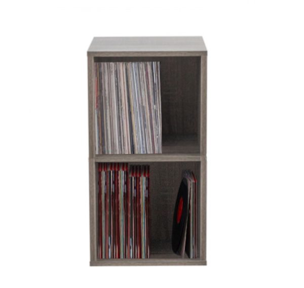 Lp vinyl platen opbergkast - opbergen lp vinyl platen - boekenkast - 2 vakken