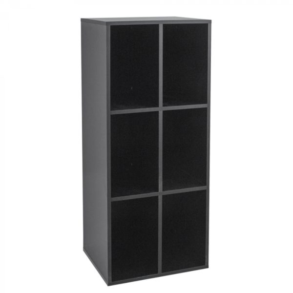 Lp platen opbergkast - opbergen lp vinyl platen - boekenkast - zwart - Afbeelding 3