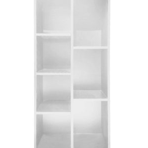 Boekenkast - open vakkenkast - wandkast - 130 cm hoog - wit