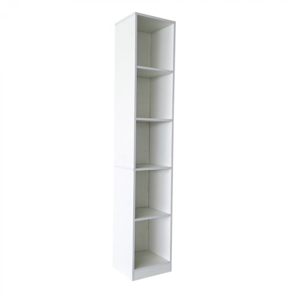 Kolomkast 5 open vakken - opbergkast badkamer slaapkamer of hal - 180 cm hoog - Afbeelding 4
