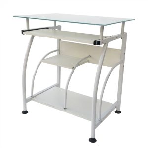 Bureau laptop computertafel - ruimtebesparend - 70 cm x 50 cm - wit