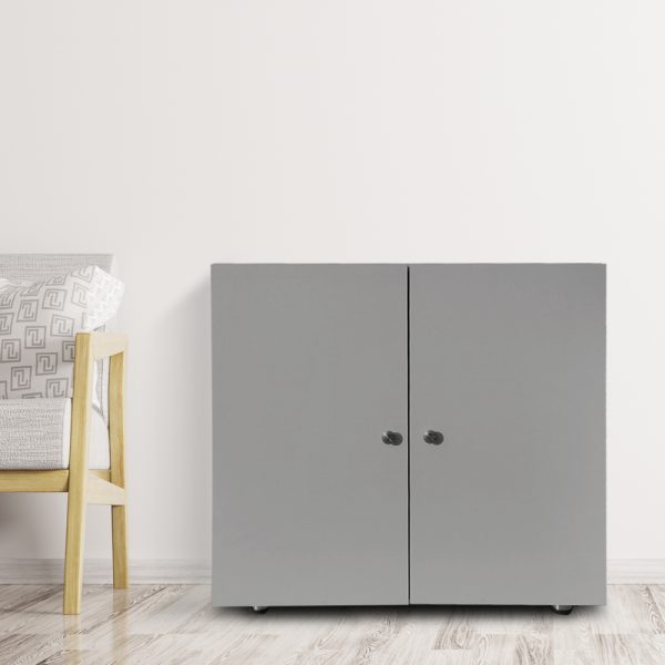 Archiefkast Tijn - opbergkast multifunctioneel - 74 cm hoog - grijs - Afbeelding 4