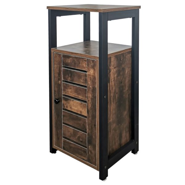 VDD Nachtkastje - Kastje - Industrieel - Vintage Bruin - Halkastje - Bijzettafel - 37x78x21 cm - Afbeelding 3