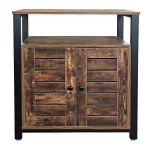 Wandkast dressoir industrieel vintage Stoer design - boekenkast opbergkast metaal hout