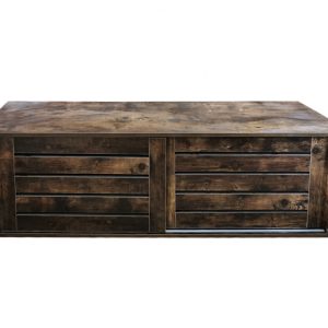 TV meubel kast Stoer industrieel -  dressoir met schuifdeuren - 130 cm breed