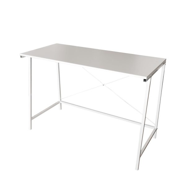 Bureau Stoer -  laptoptafel - computertafel - industrieel - wit