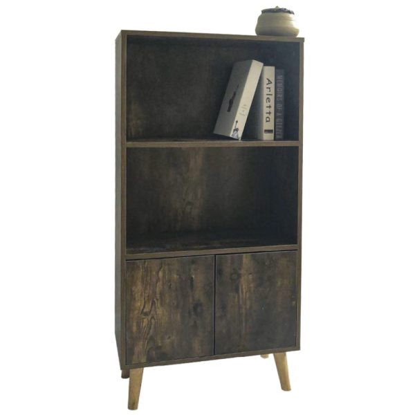 Boekenkast wandkast Stoer industrieel vintage design 120 cm hoog