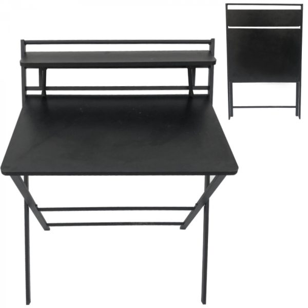 Bureau laptoptafel inklapbaar Stoer - industrieel modern - ruimtebesparend - zwart