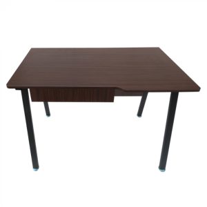 Bureau computer tafel Stoer  - industrieel vintage design - zwart metaal bruin hout