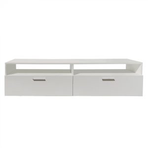 TV meubel kast - televisie dressoir - 160 cm breed - wit