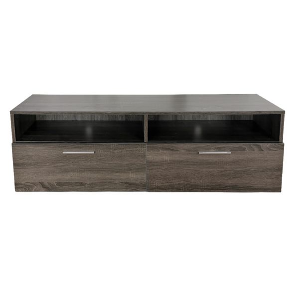 TV meubel kast - dressoir - 120 cm breed - bruin grijskleurig