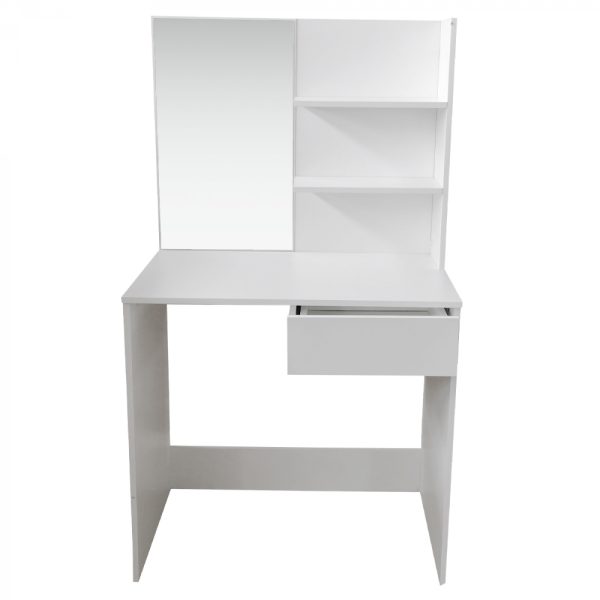 Kaptafel make-up visagie tafel - toilettafel - met spiegel - wit