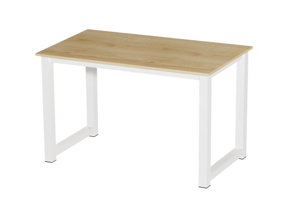 Bureau tafel - keukentafel - 110 cm breed - bruin wit