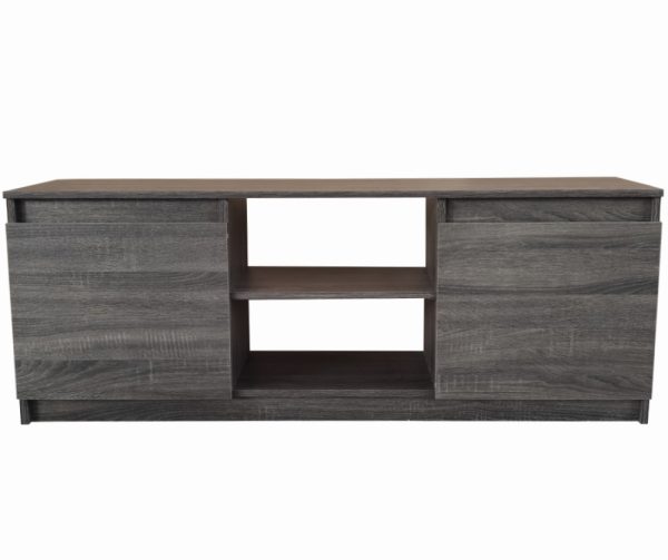 TV kast dressoir - tv meubel - 120 cm - bruin grijskleurig